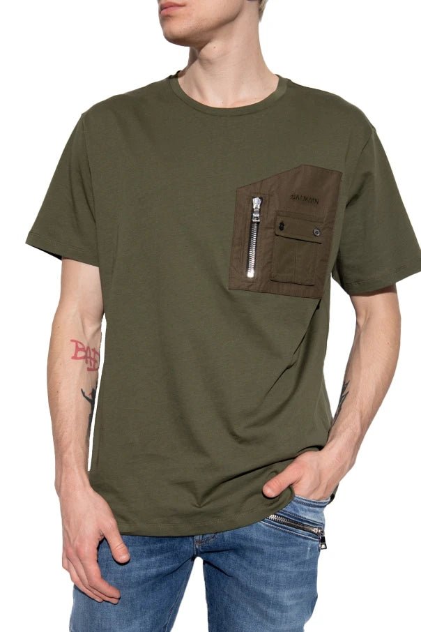 Balmain T-shirt & Top Green Man