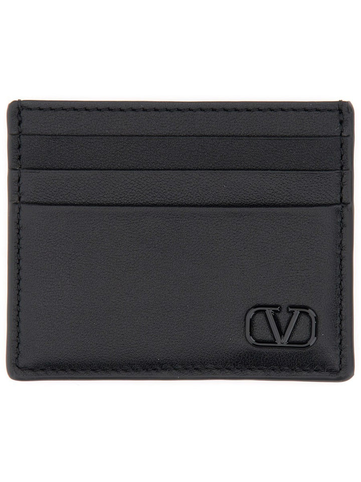 Valentino Garavani CALFSKIN "VLOGO SIGNATURE" CARD HOLDER