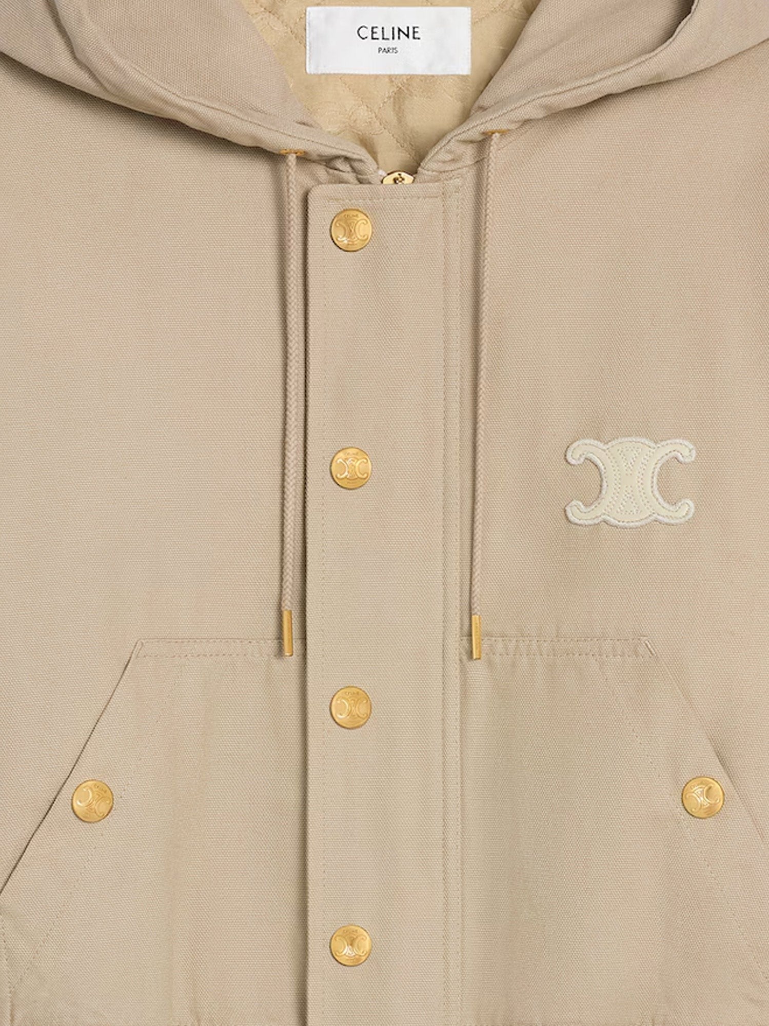 Celine Canvas jacket with Triomphe patch