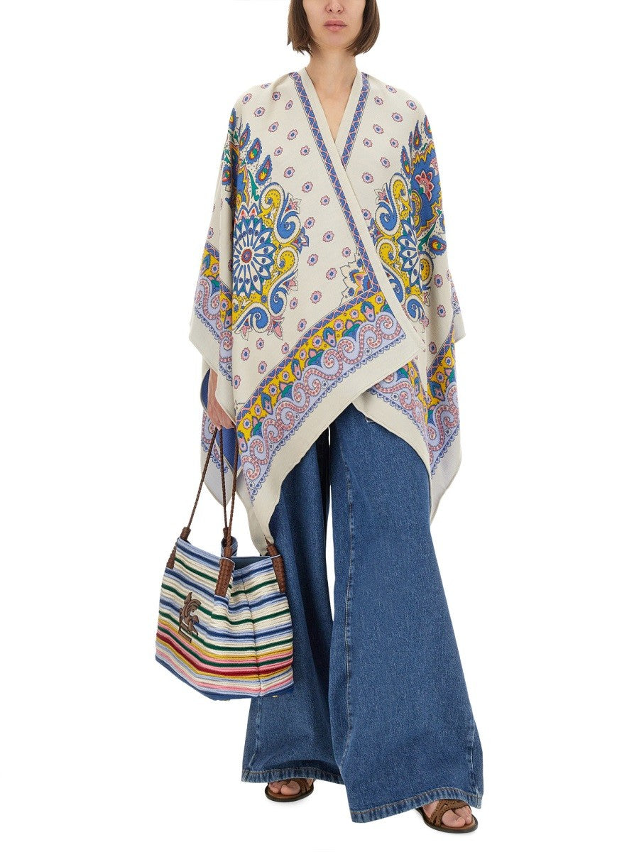 Etro CAPE WITH DAISIES