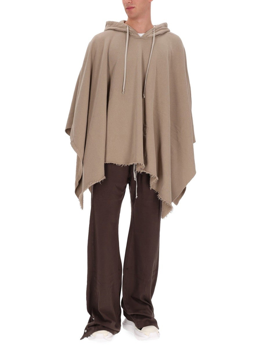 RICK OWENS DRKSHDW CAPE WITH HOOD