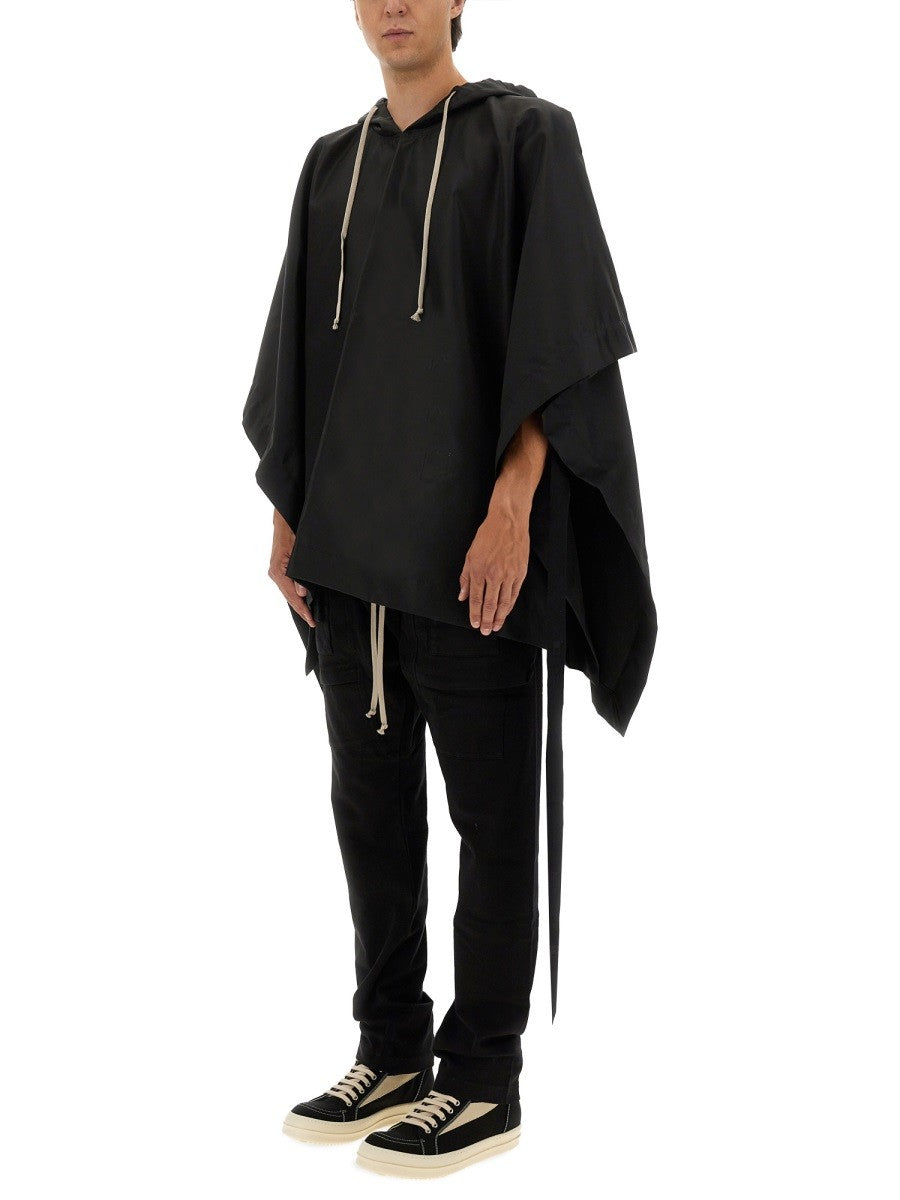 RICK OWENS DRKSHDW CAPE WITH HOOD