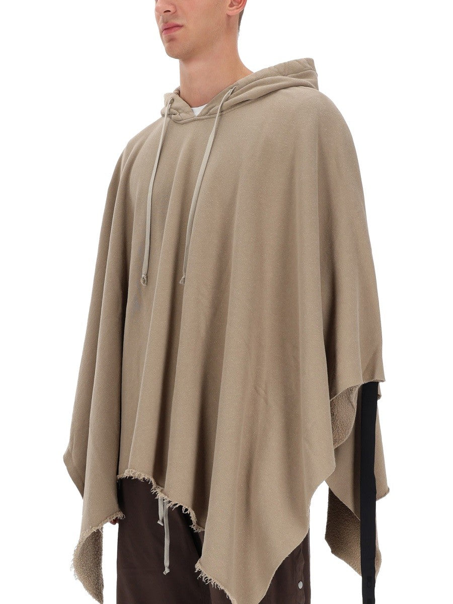 RICK OWENS DRKSHDW CAPE WITH HOOD