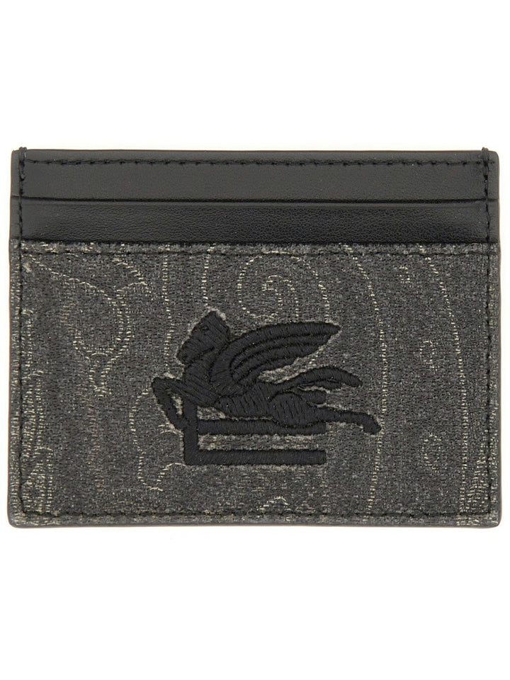 Etro CARD HOLDER "ARNICA" WITH PEGASUS