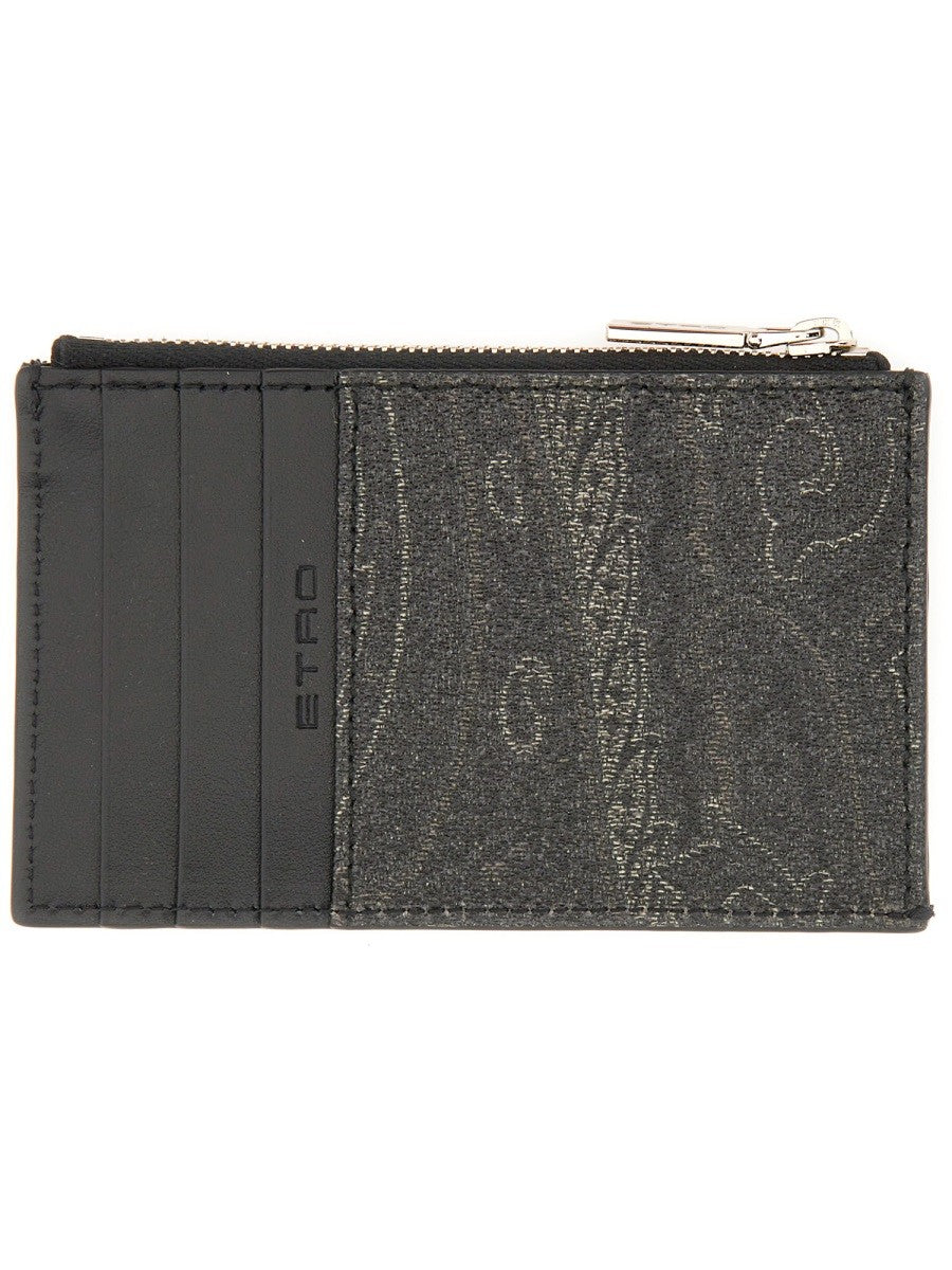 Etro CARD HOLDER "ARNICA" WITH PEGASUS