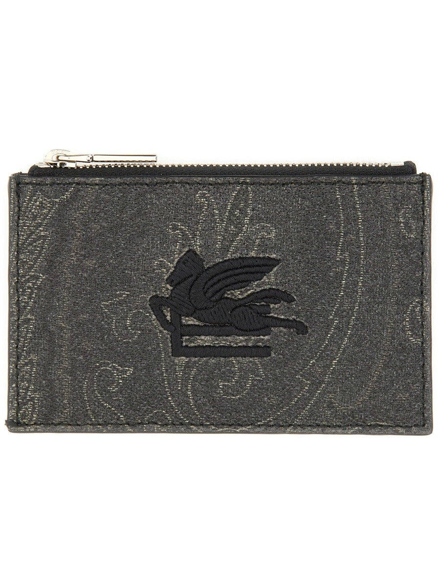 Etro CARD HOLDER "ARNICA" WITH PEGASUS