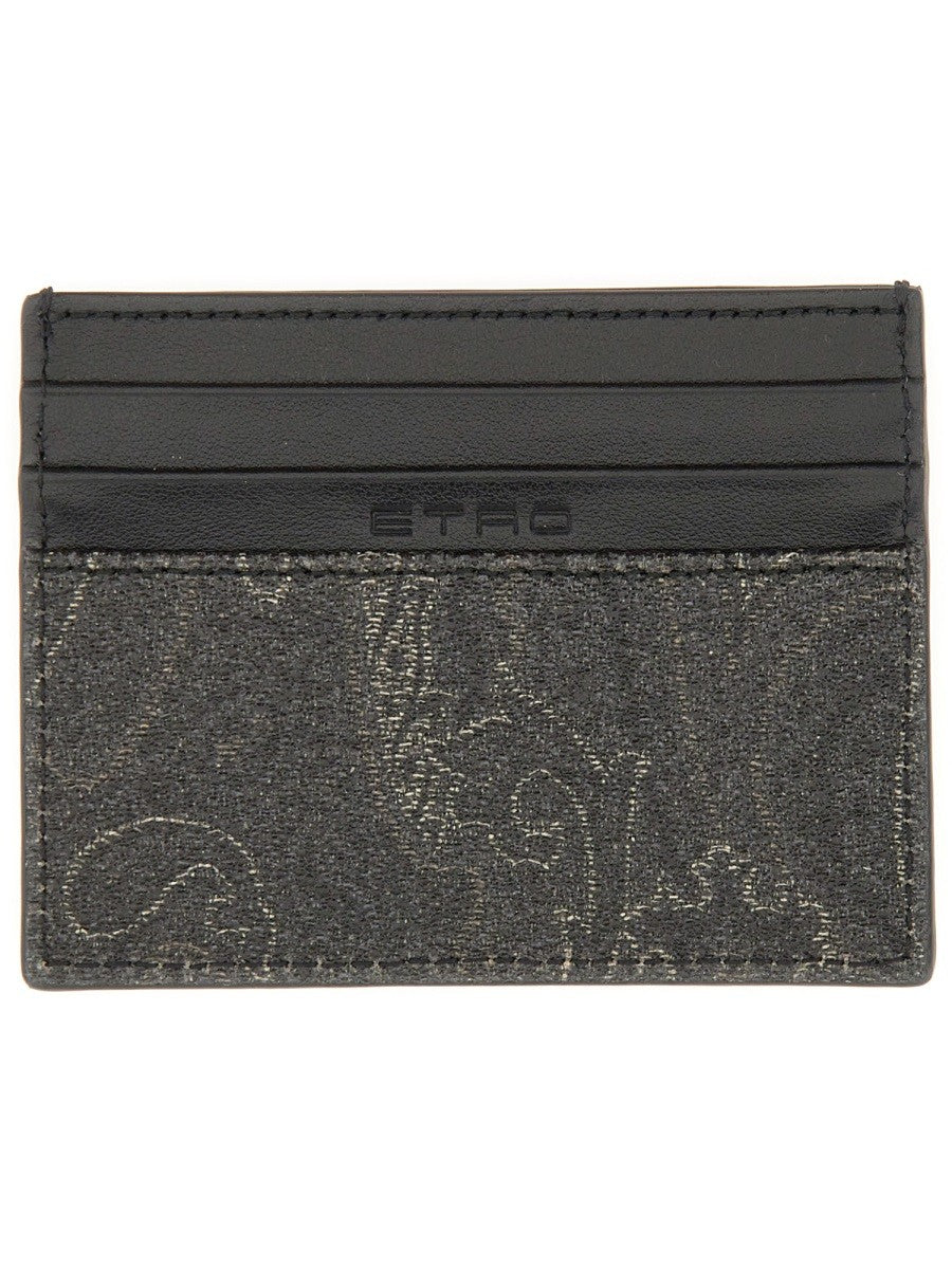 Etro CARD HOLDER "ARNICA" WITH PEGASUS