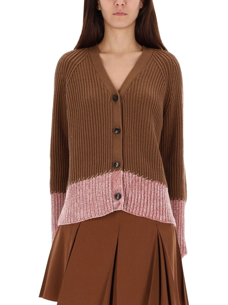 Marni CARDIGAN WITH "COLOR BLOCK" PATTERN