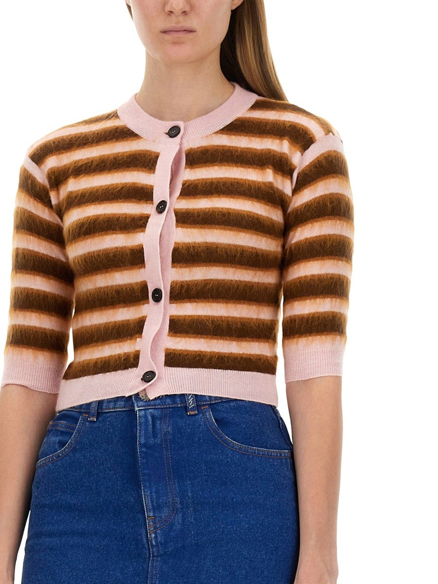 Marni CARDIGAN WITH STRIPE PATTERN
