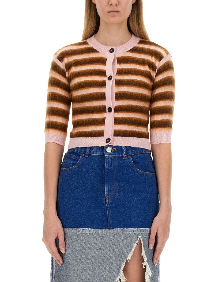 Marni CARDIGAN WITH STRIPE PATTERN