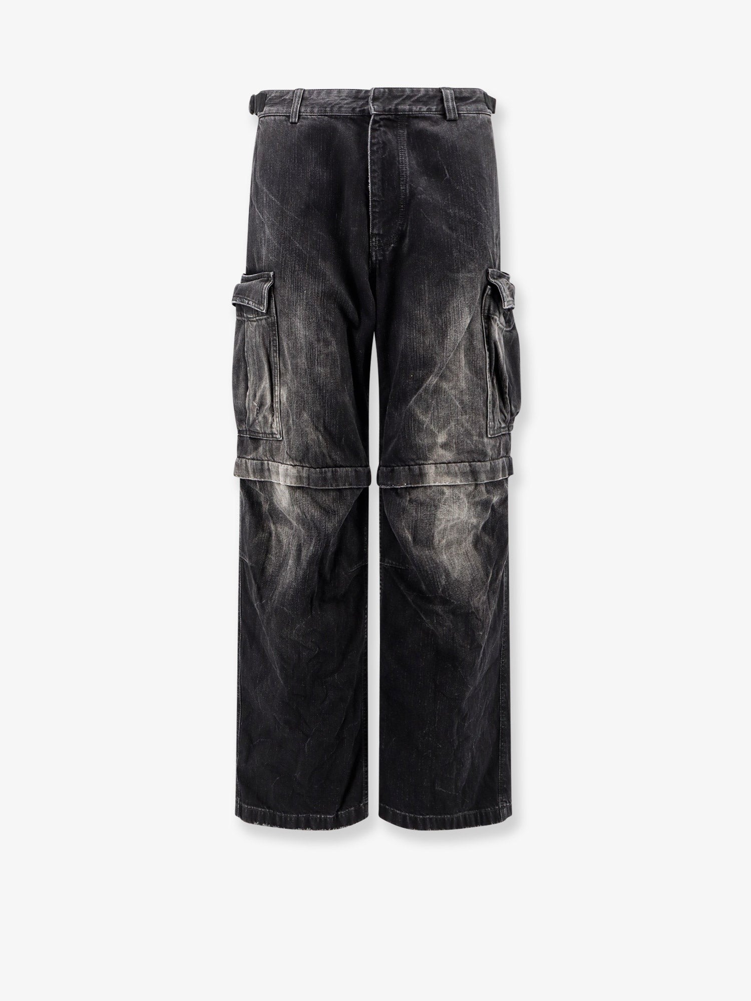 Balenciaga Cargo black denim trousers