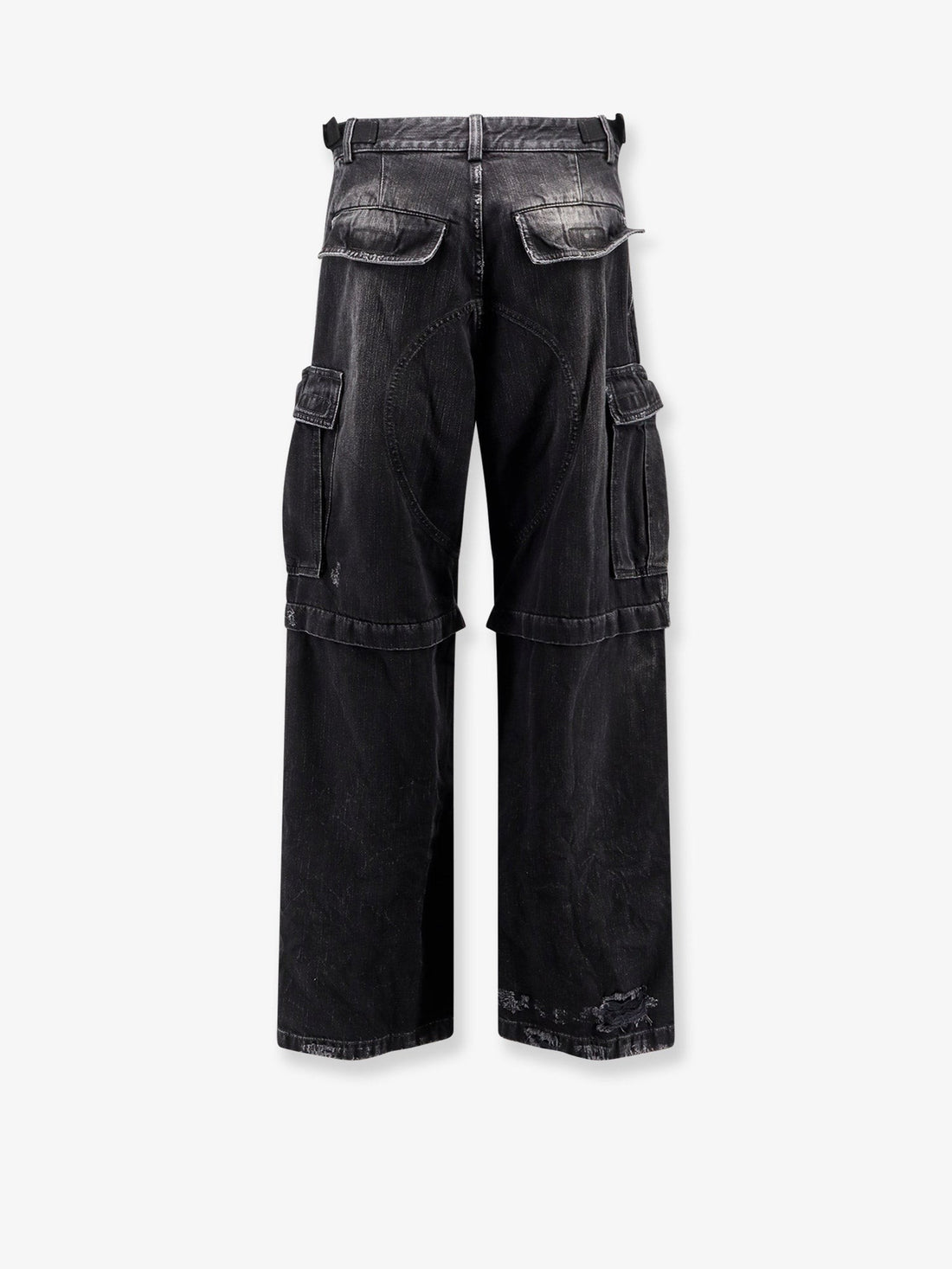 Balenciaga Cargo black denim trousers