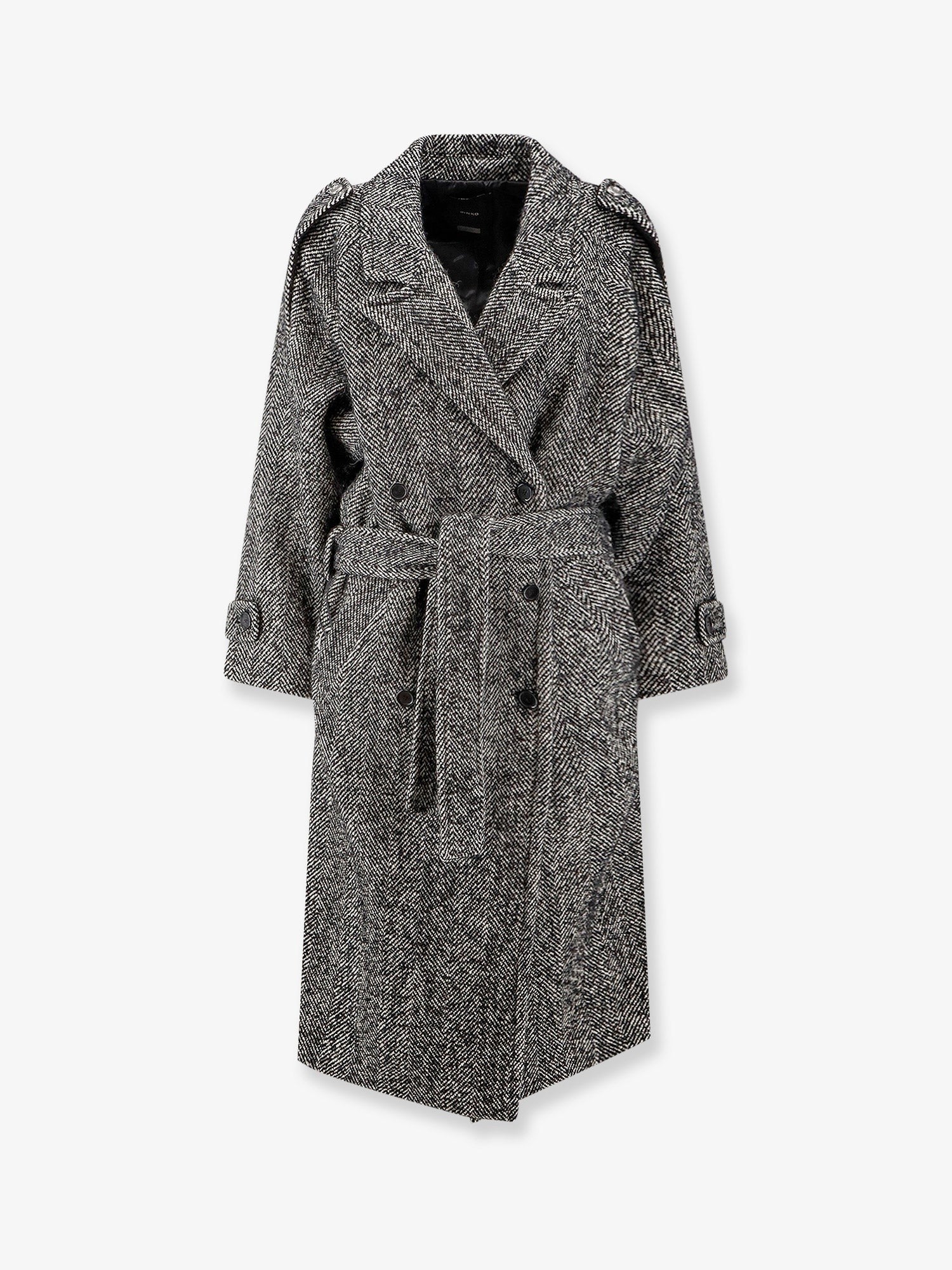 Pinko Carrube chevron cloth coat