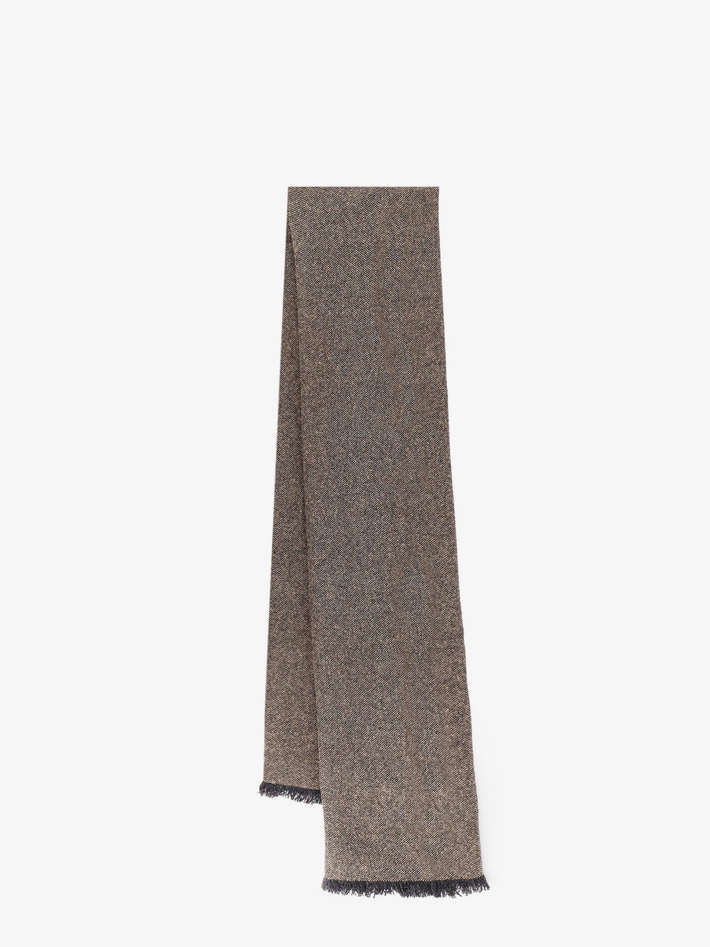 Brunello Cucinelli Cashmere blend scarf with lurex profiles