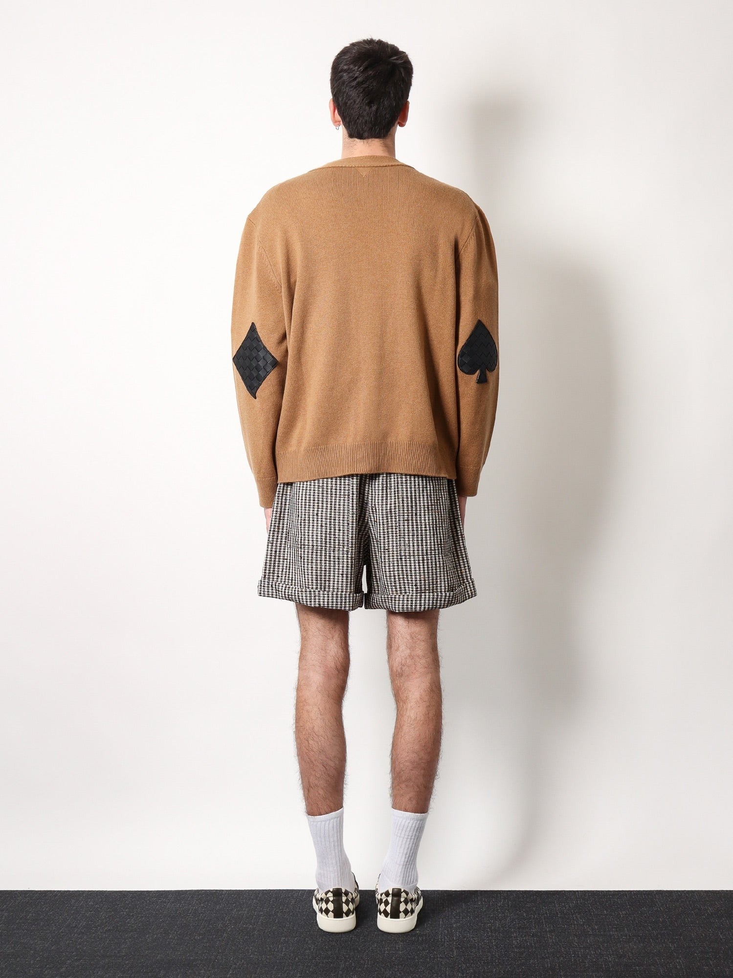 Bottega Veneta Cashmere cardigan with intrecciato iconic motif leather  details