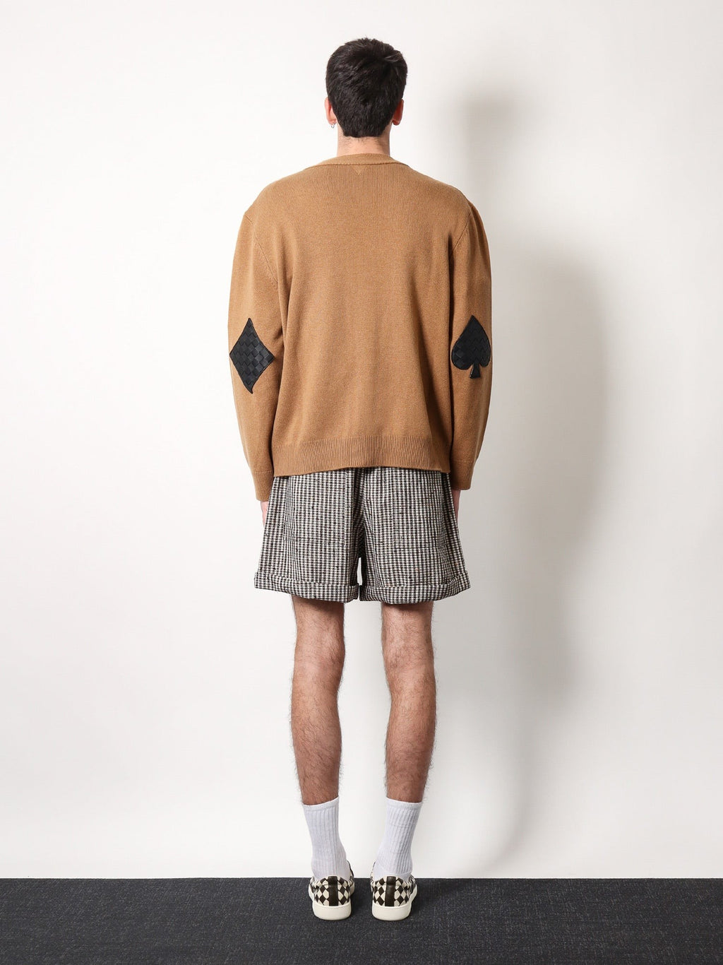 Bottega Veneta Cashmere cardigan with intrecciato iconic motif leather  details