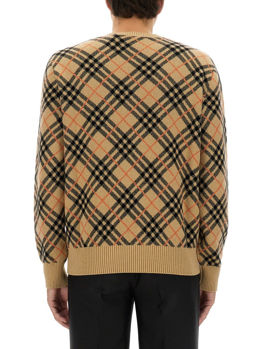 Burberry CASHMERE CHECK SWEATER