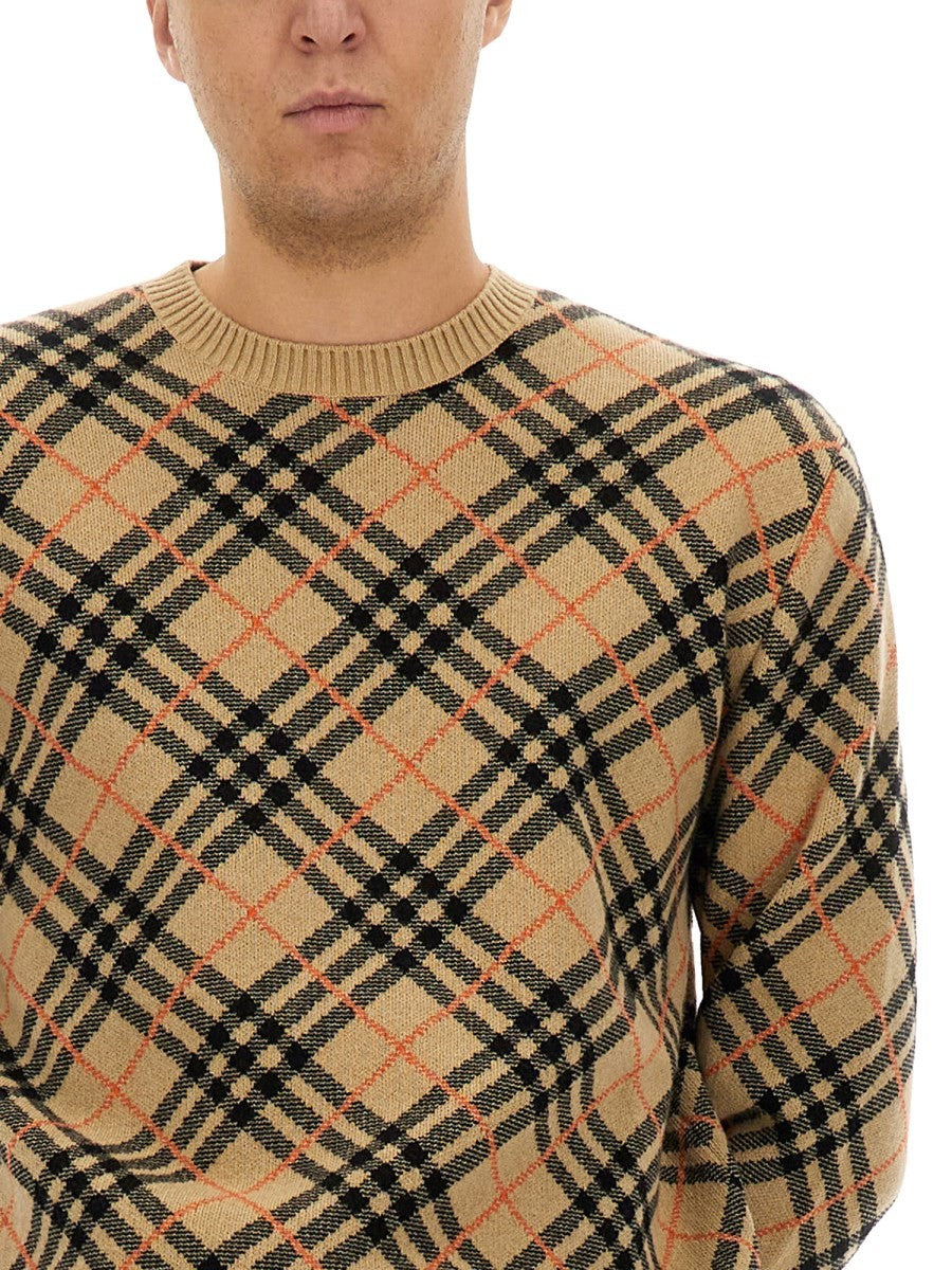 Burberry CASHMERE CHECK SWEATER