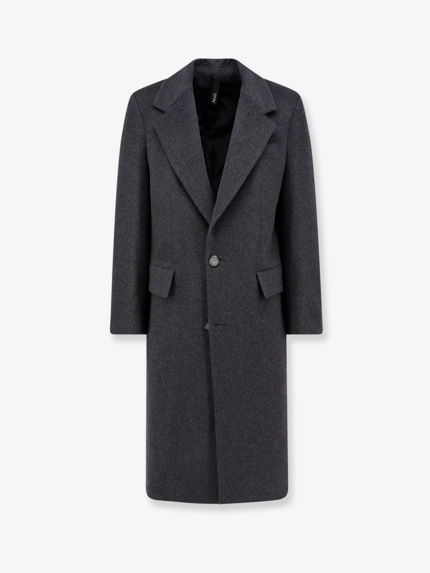 Hevo Cashmere coat with satin lining