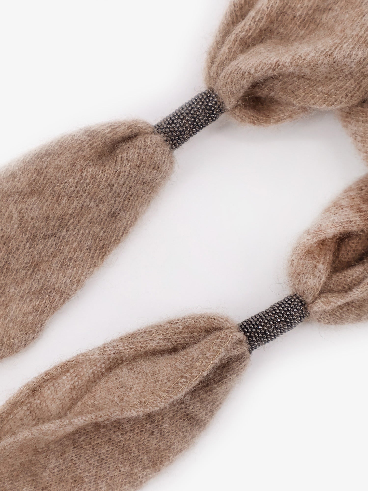 Brunello Cucinelli Cashmere scarf with Monili detail
