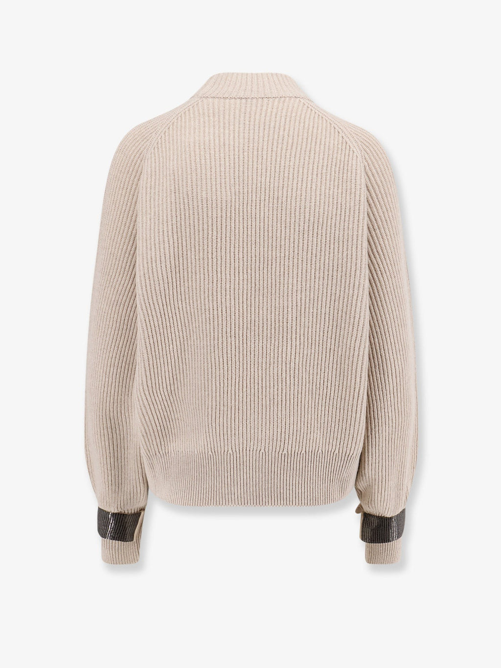 Brunello Cucinelli Cashmere sweater with removable cuffs