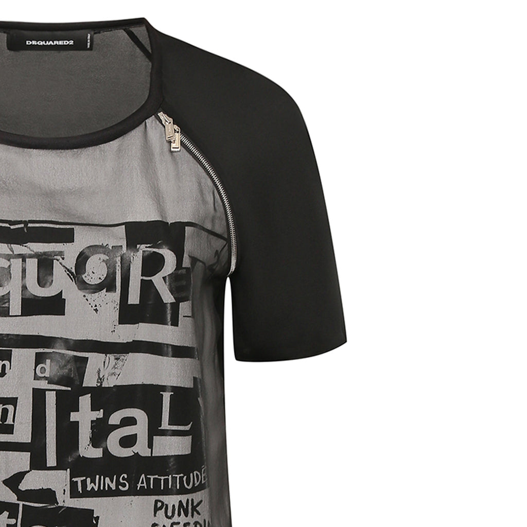 Dsquared2 Silk Printed Mini Dress