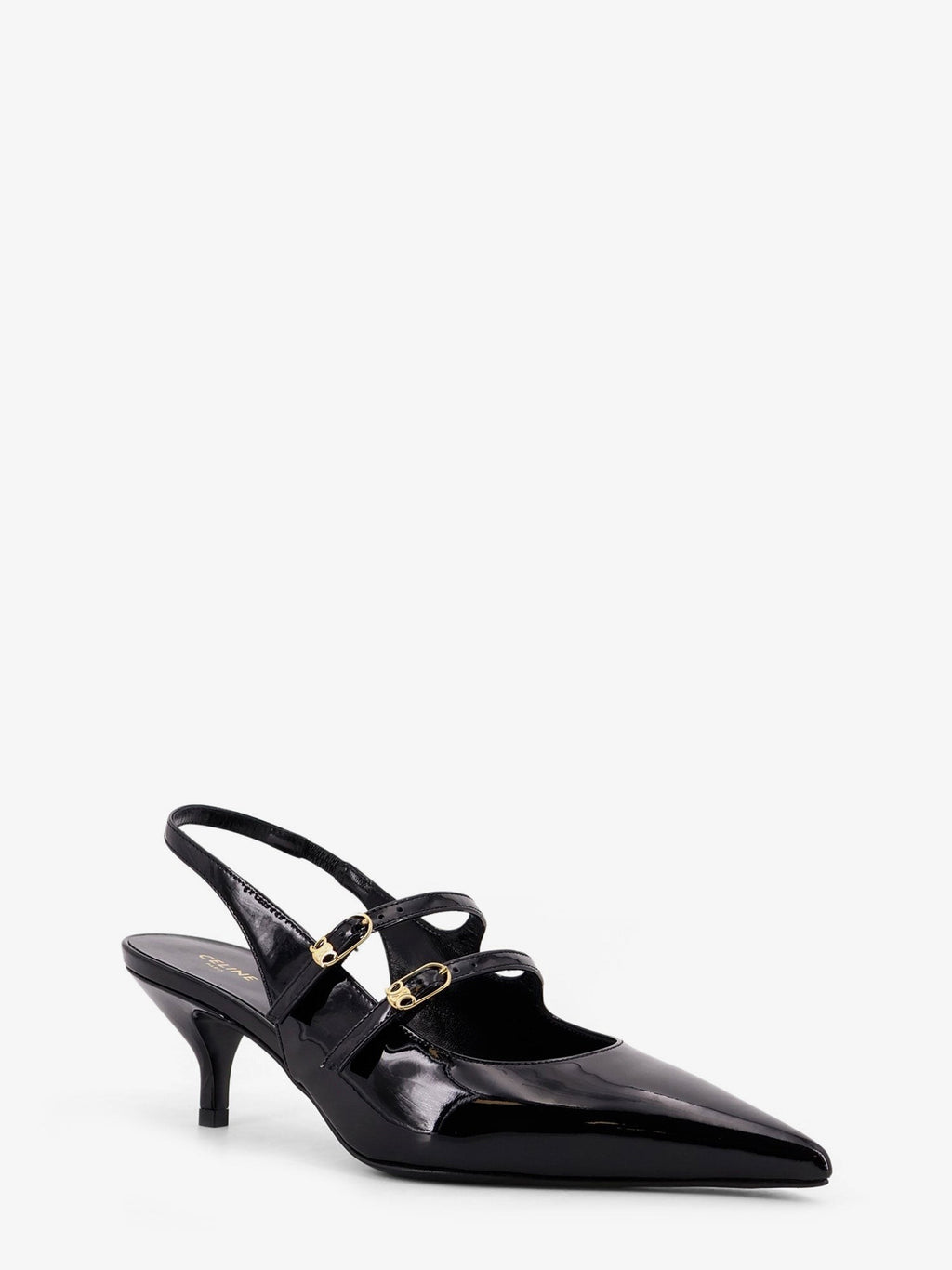 Celine Celine Judy patent leather slingback pumps