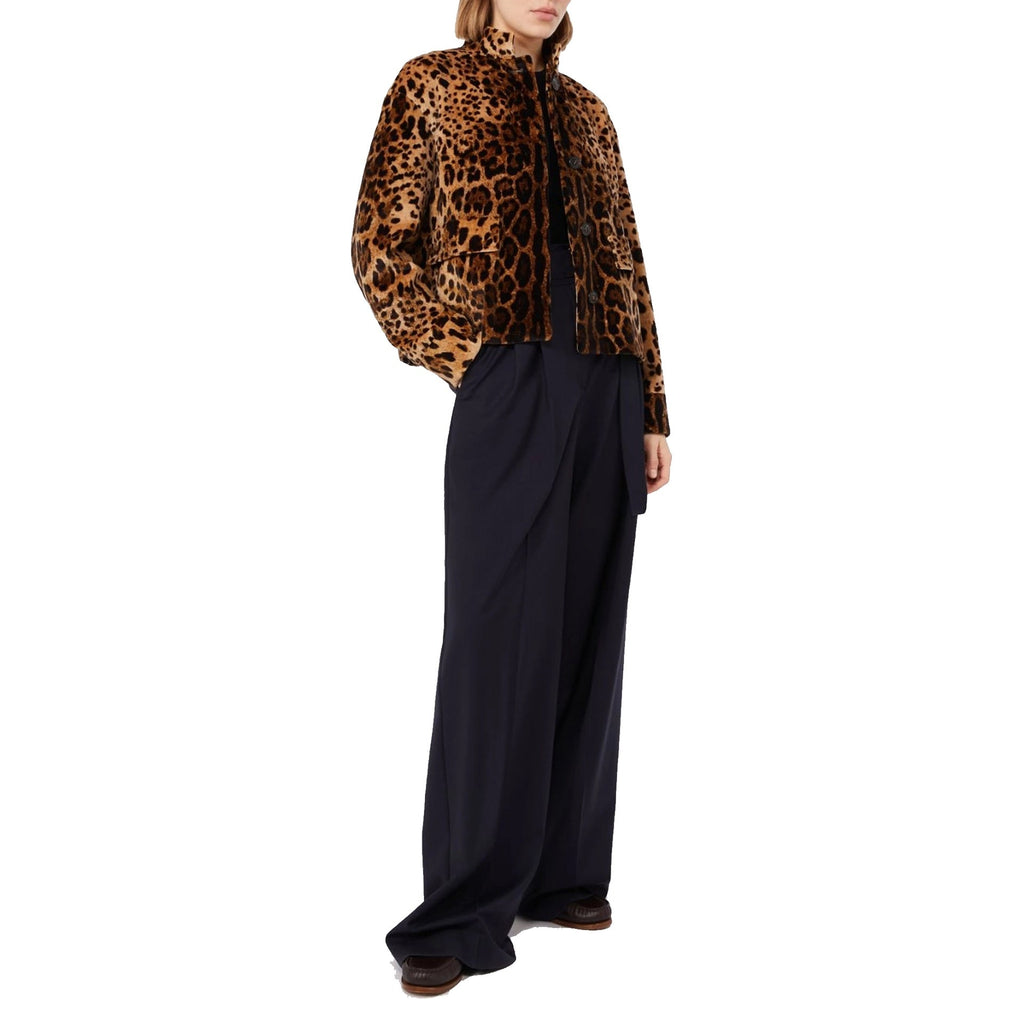 Max Mara Studio Edro Leopard Jacket