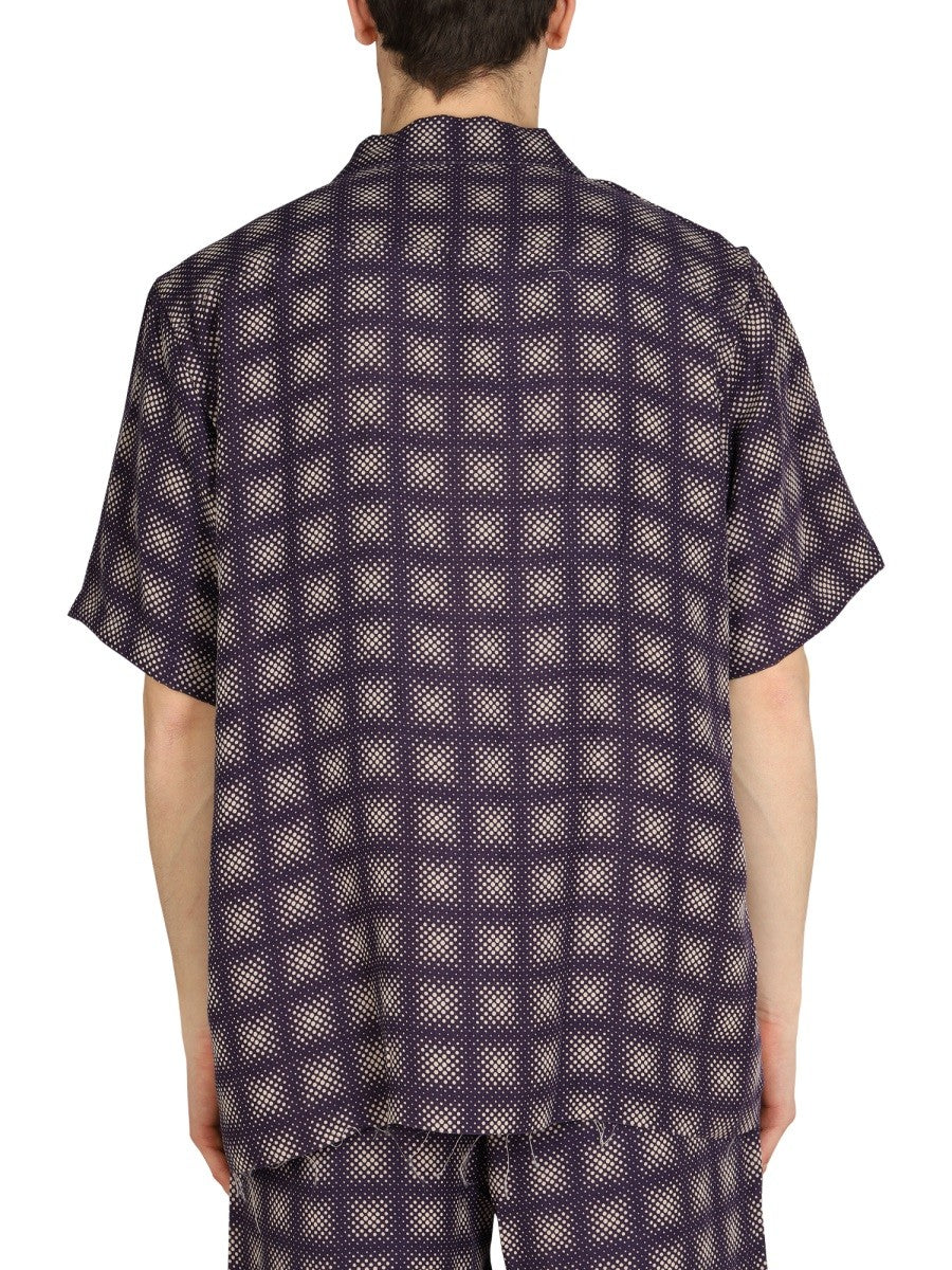 NEEDLES CHECK PRINT SHIRT