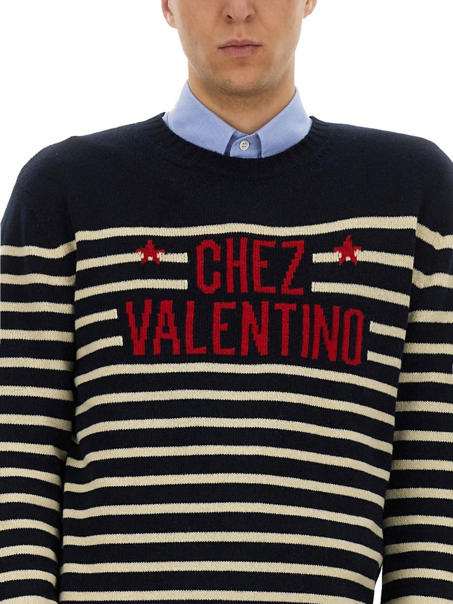 Valentino "CHEZ VALENTINE" WOOL SWEATER