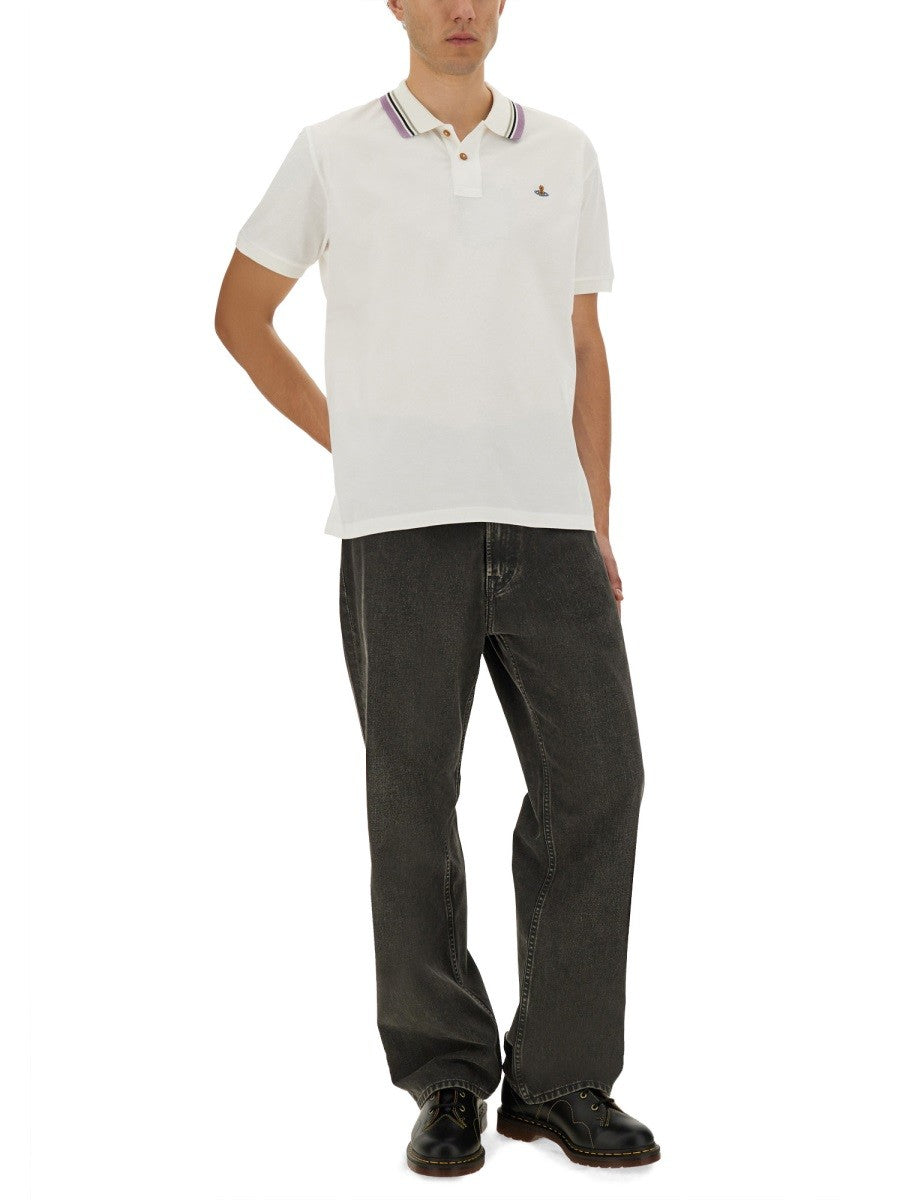 Vivienne Westwood CLASSIC COTTON PIQUE POLO SHIRT