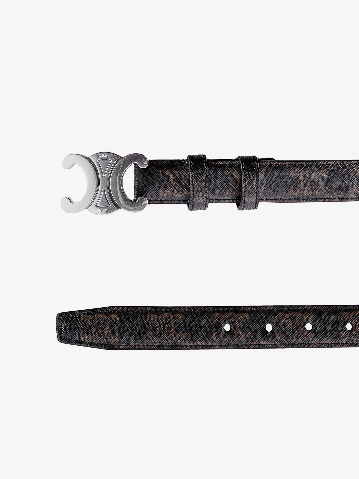 Celine Coated Triomphe canvas belt