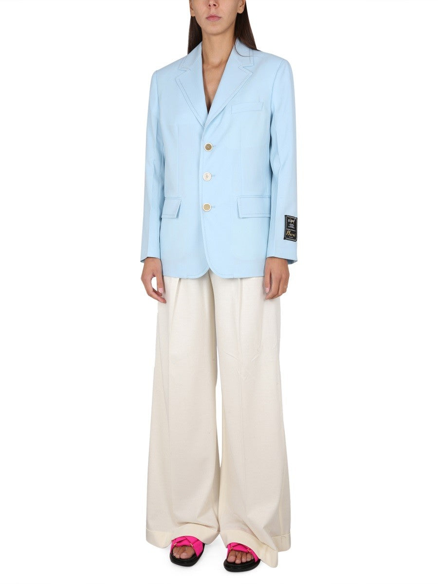 Marni COOL WOOL LONG BLAZER