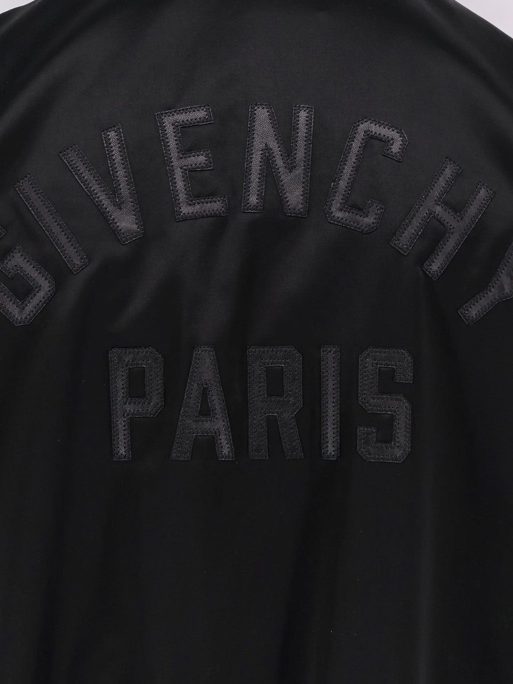 Givenchy Cotton and nylon jacket with leather sleeves