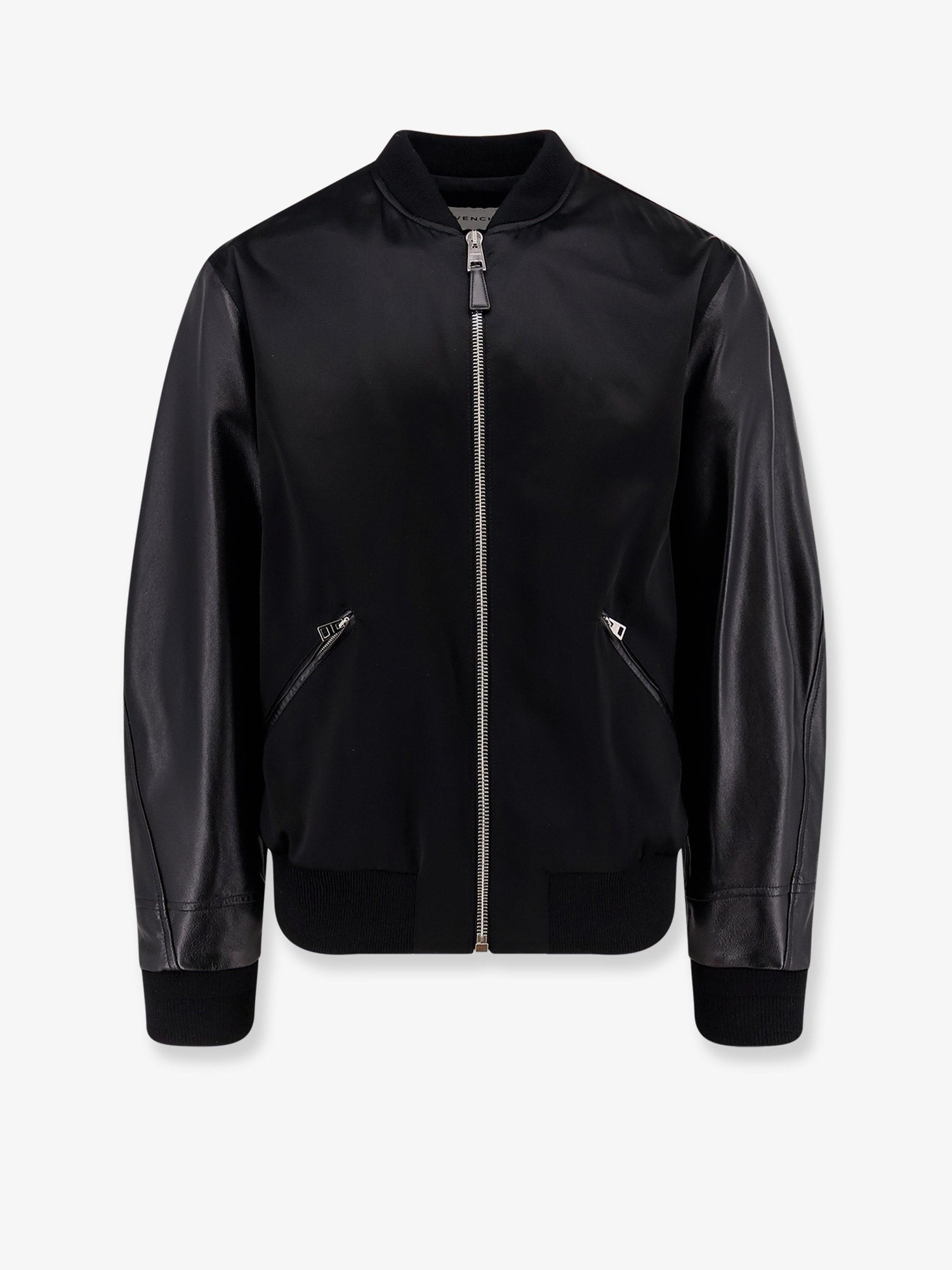 Givenchy Cotton and nylon jacket with leather sleeves