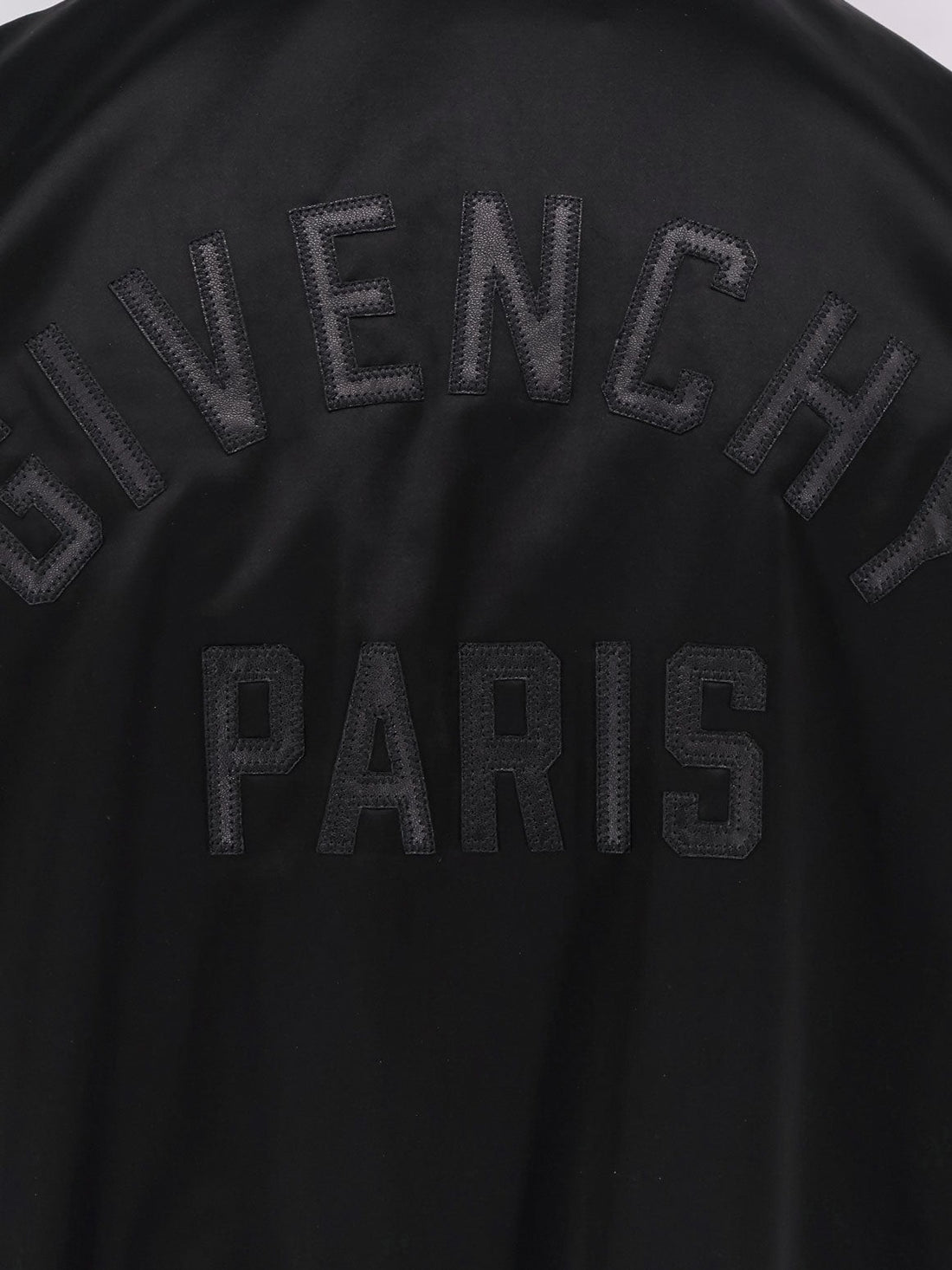 Givenchy Cotton and nylon jacket with leather sleeves