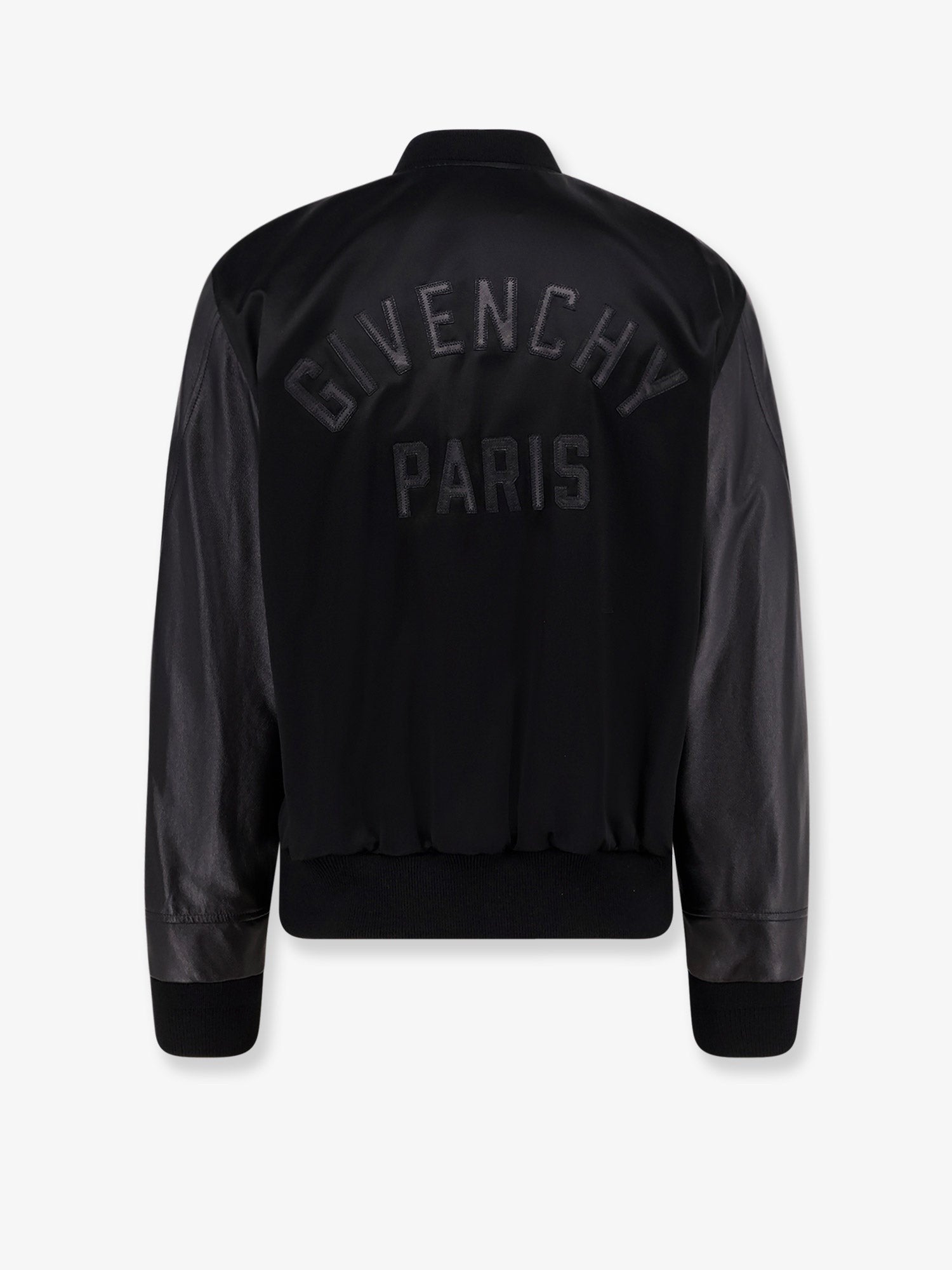 Givenchy Cotton and nylon jacket with leather sleeves