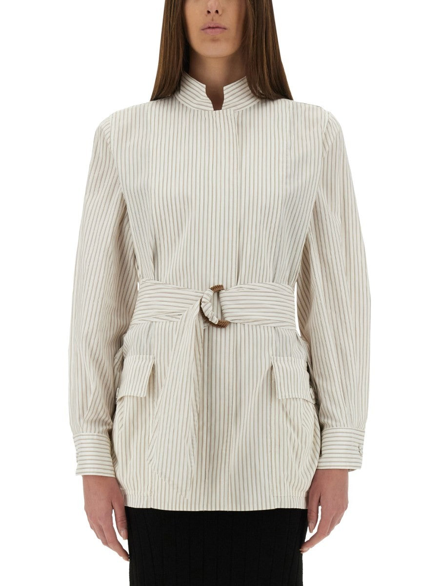 Fendi COTTON AND SILK BLOUSON