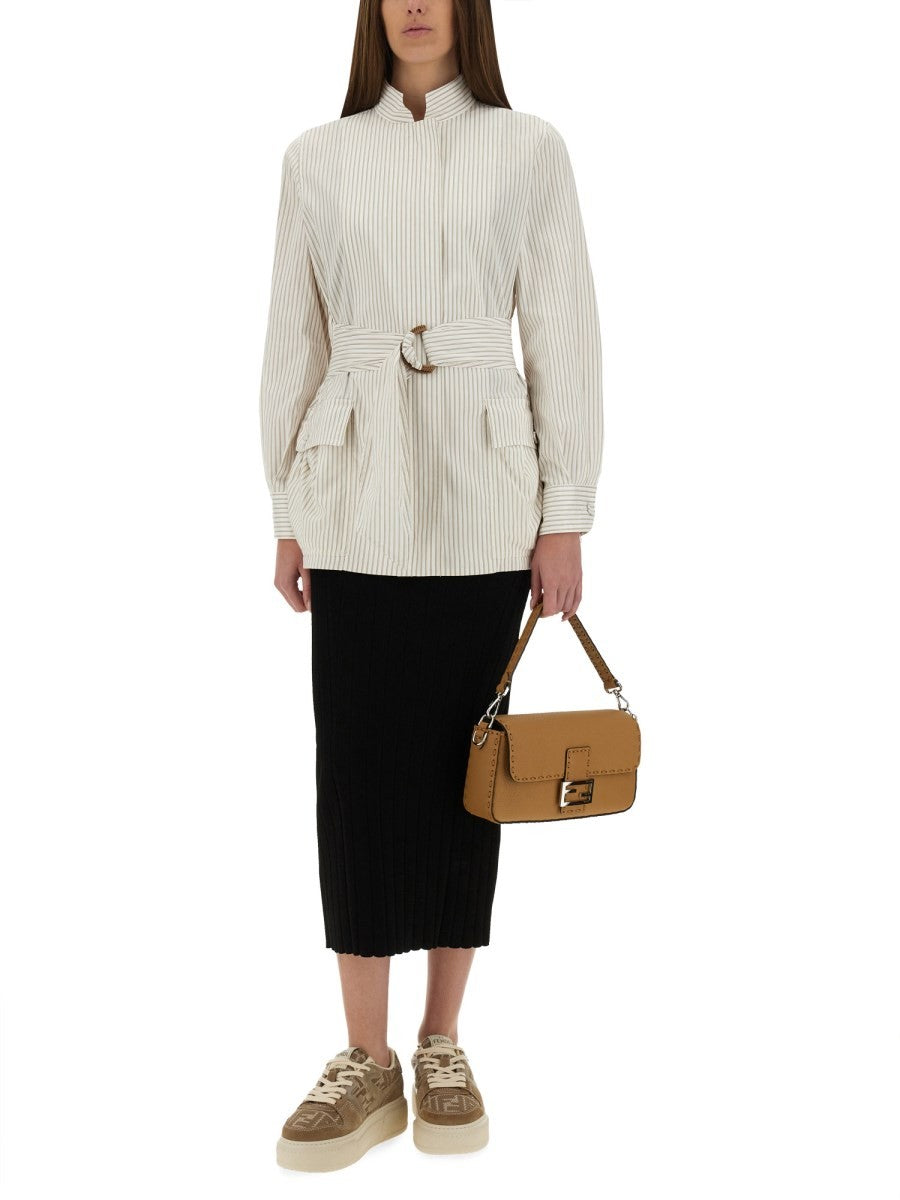 Fendi COTTON AND SILK BLOUSON