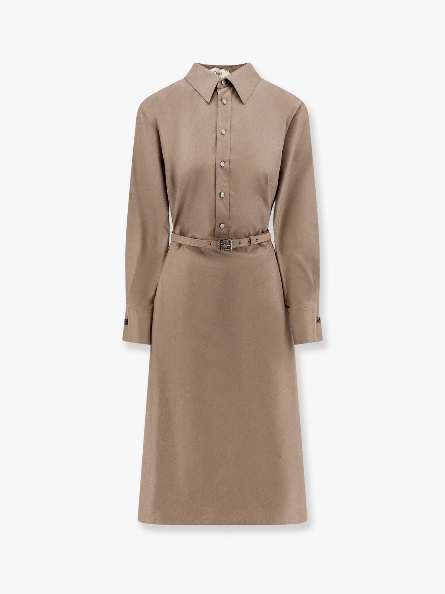 Fendi Cotton and silk chemisiere dress