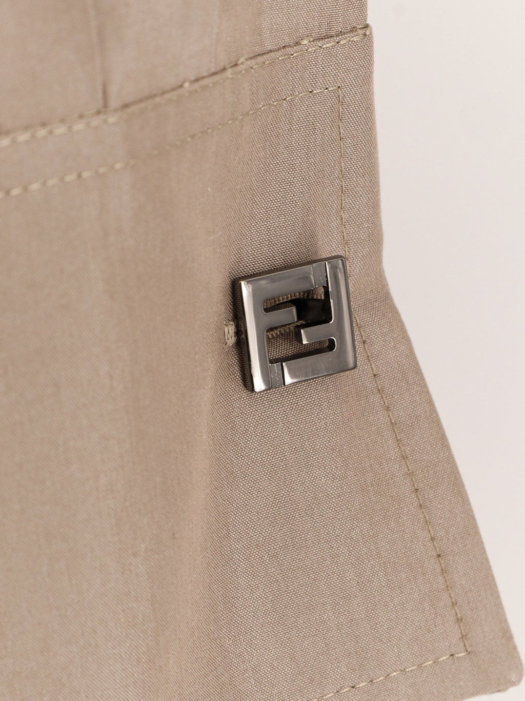 Fendi Cotton and silk chemisiere dress