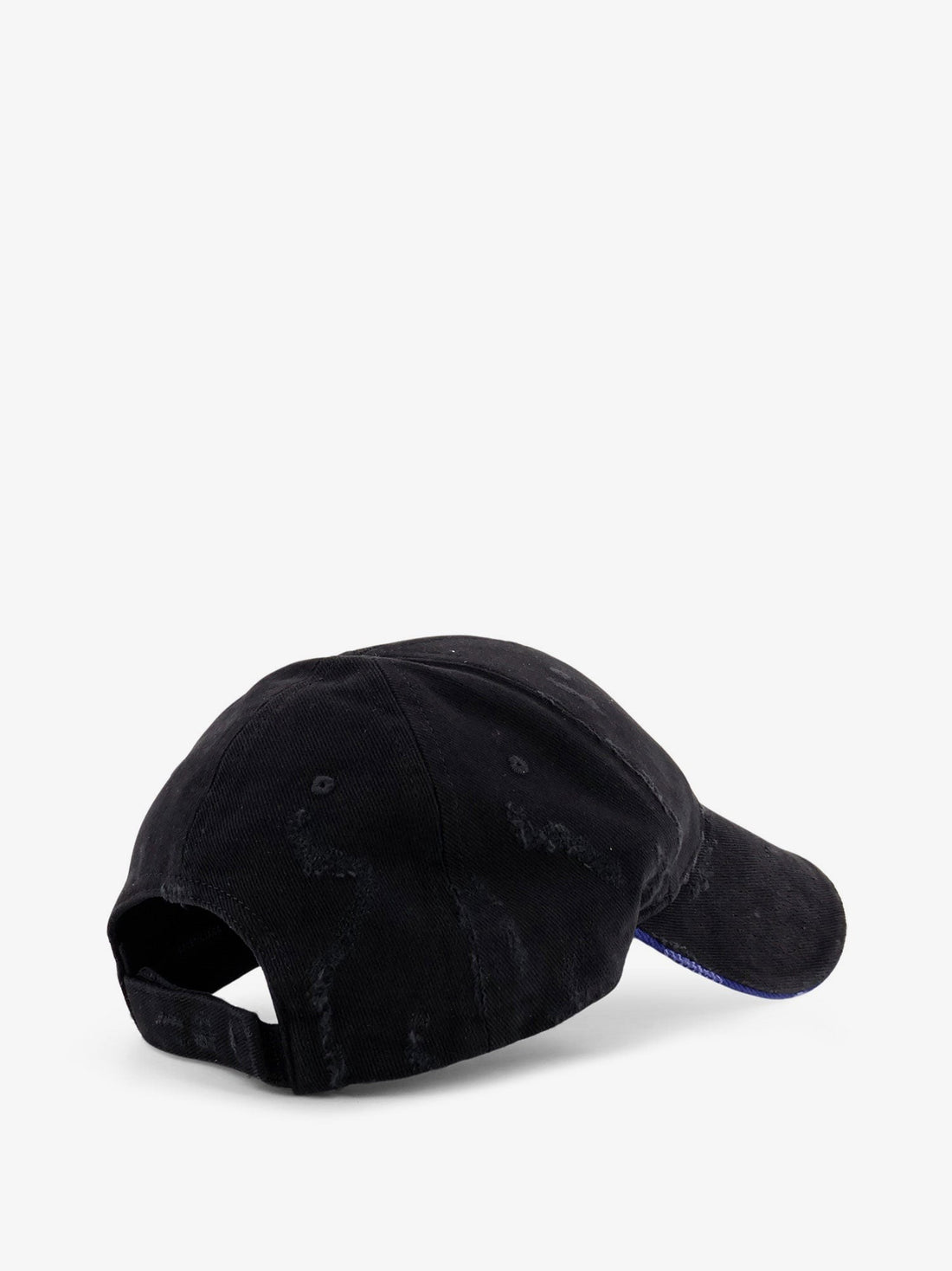 Balenciaga Cotton baseball hat with distressed effect