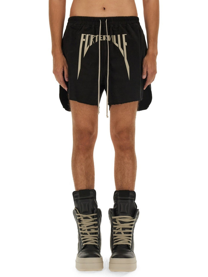 RICK OWENS COTTON BERMUDA SHORTS