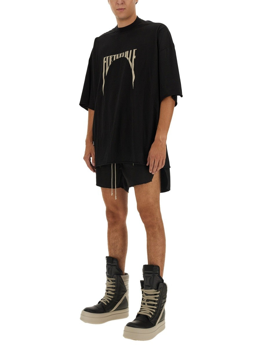 RICK OWENS COTTON BERMUDA SHORTS