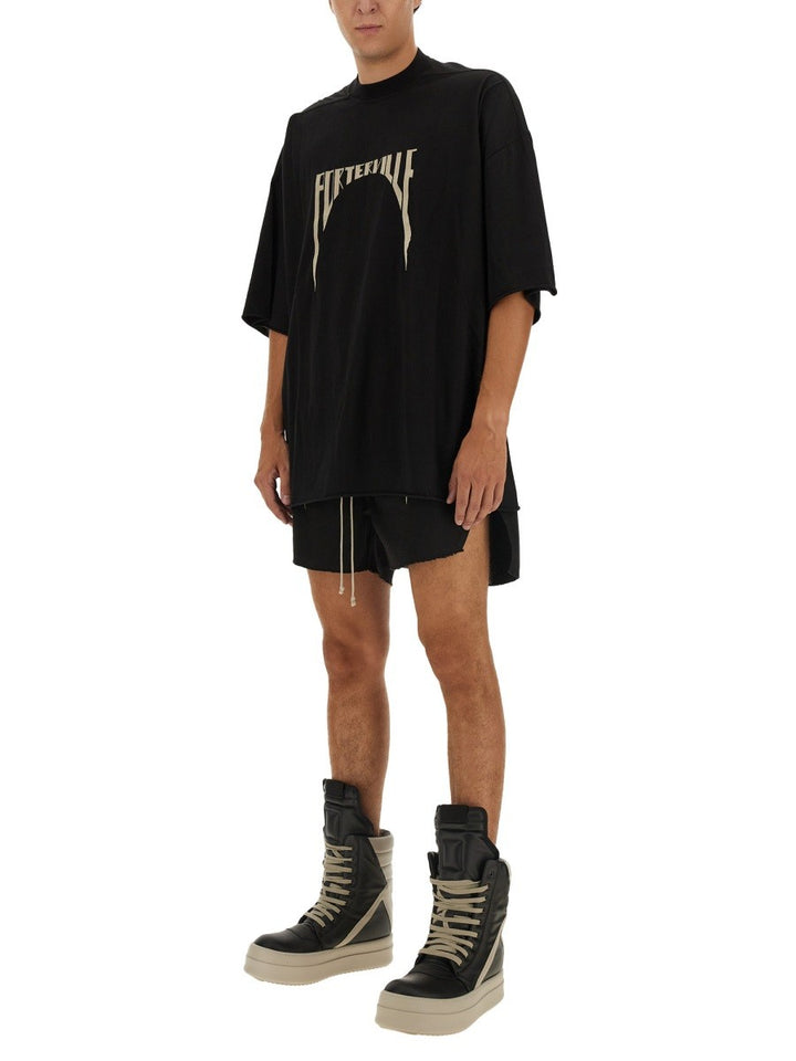 RICK OWENS COTTON BERMUDA SHORTS