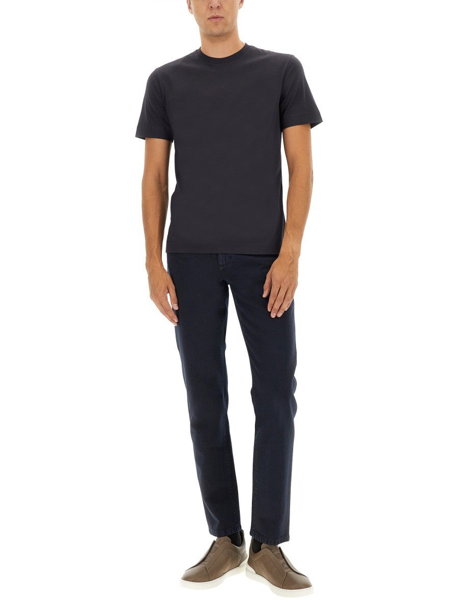 Zegna COTTON BLEND POLO SHIRT