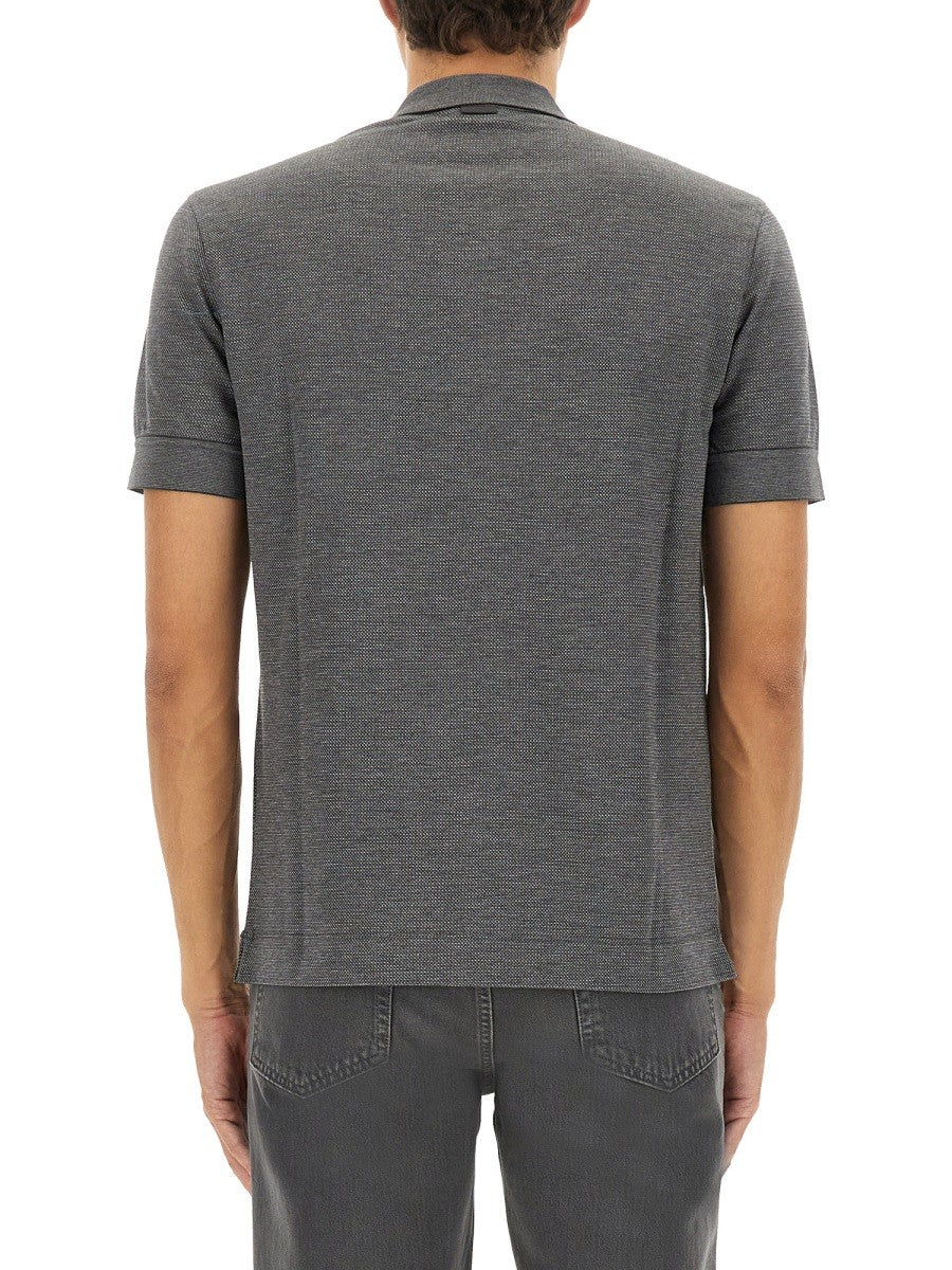 Zegna COTTON BLEND POLO SHIRT