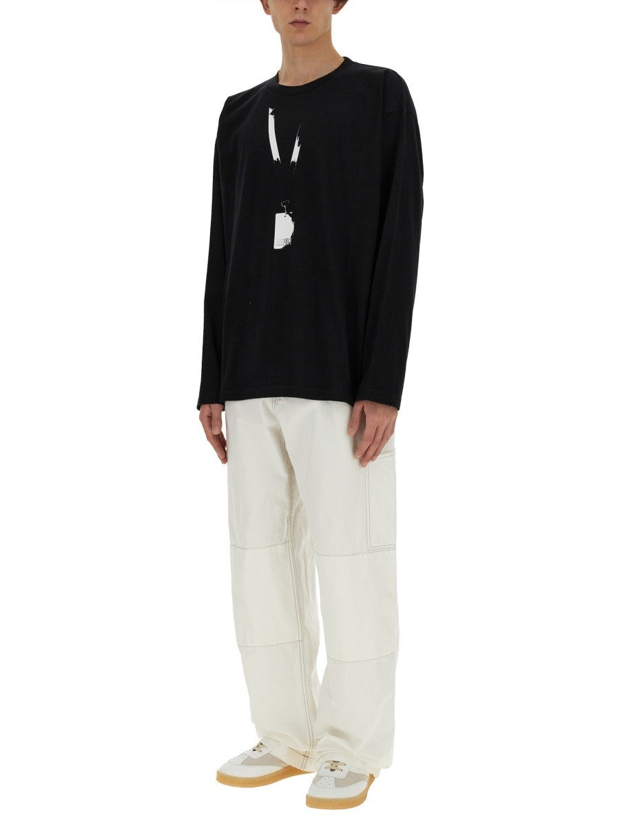 MM6 MAISON MARGIELA COTTON CANVAS PANTS
