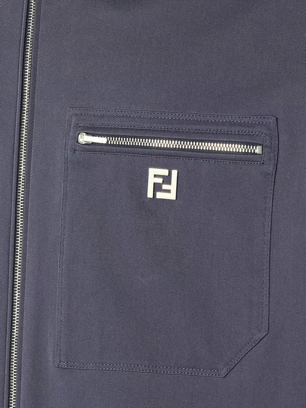 Fendi Cotton jacket with FF detail