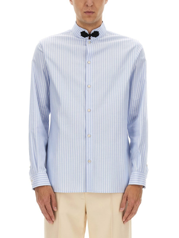 Valentino COTTON OXFORD SHIRT WITH TOGGLE